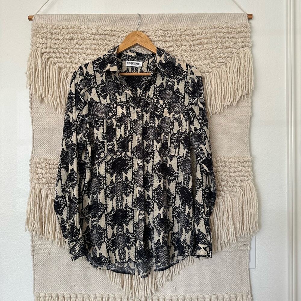 Essentiel Antwerp Tricera Python Print Shirt